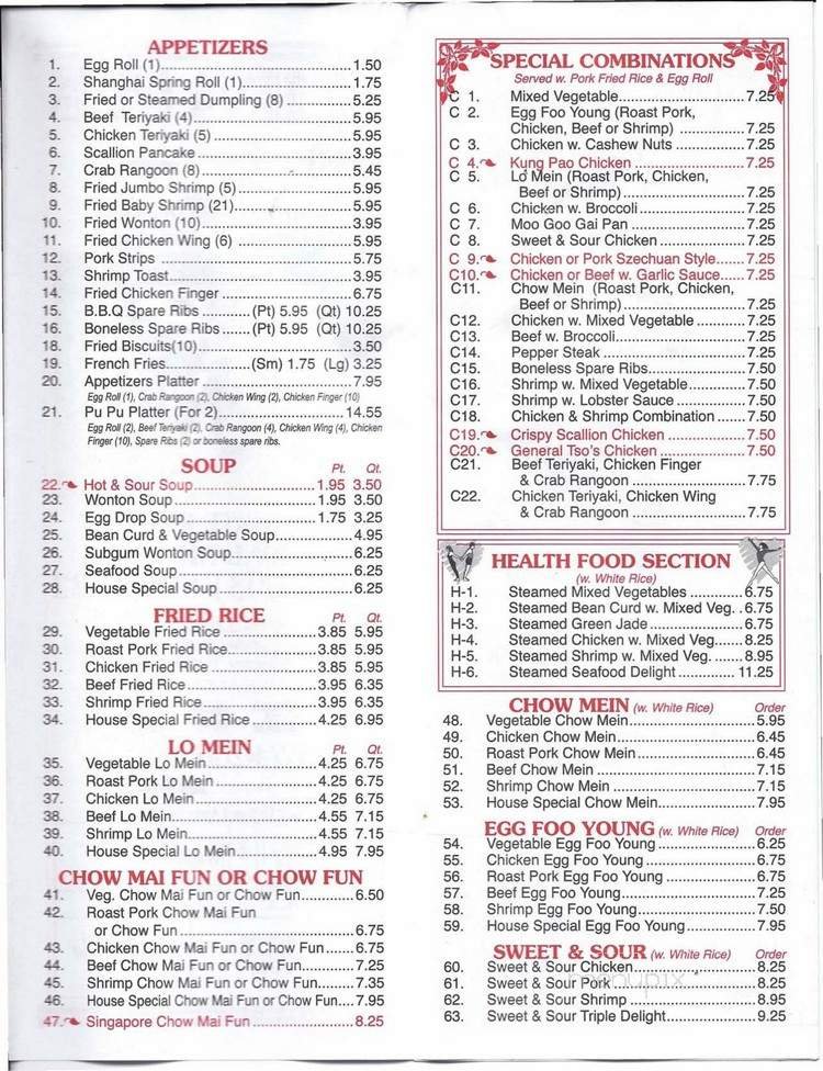Menu page 2