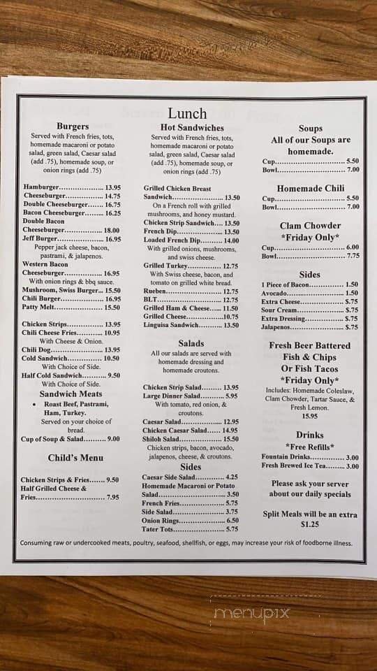 Menu page 2