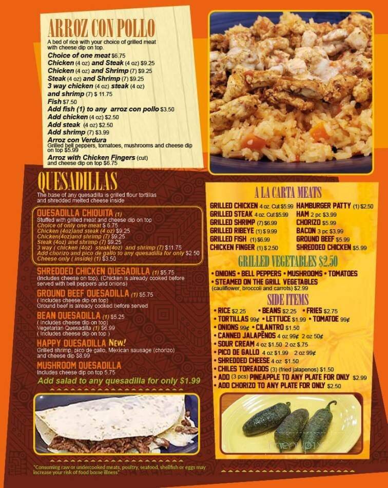 Menu page 2