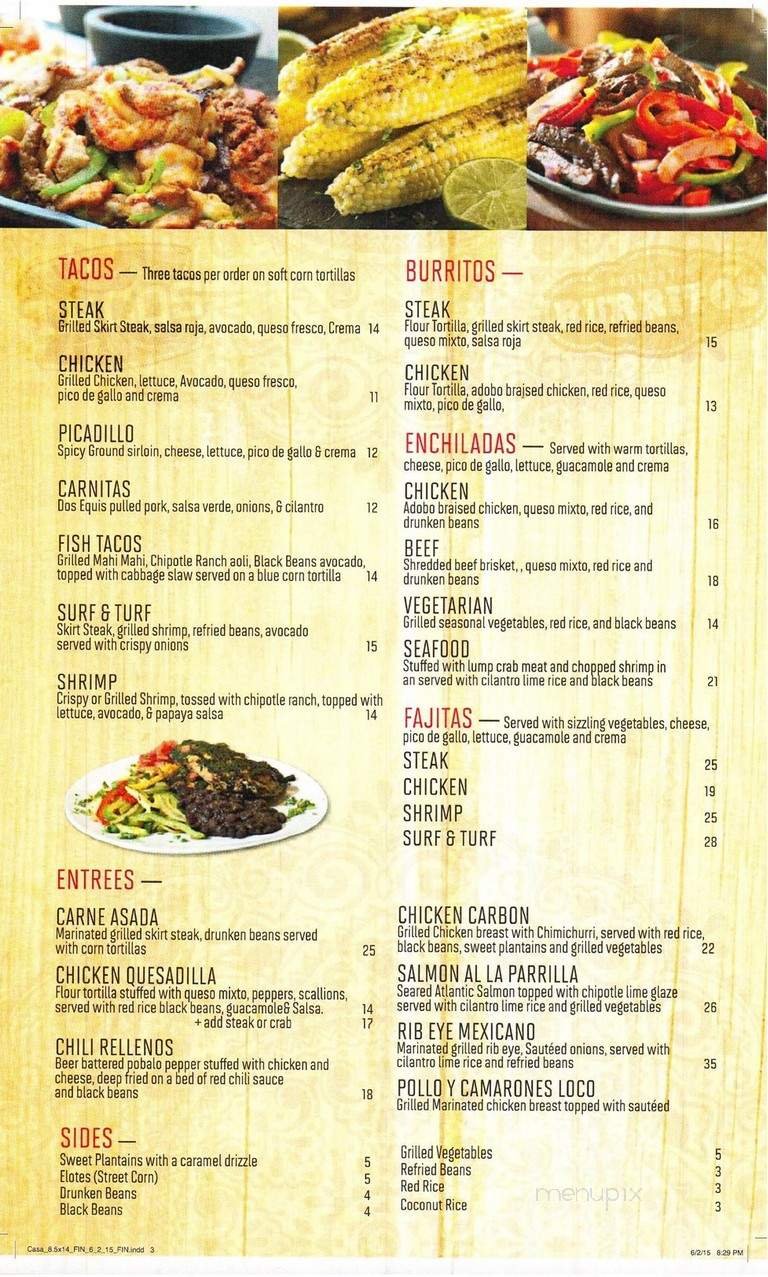 Menu page 2