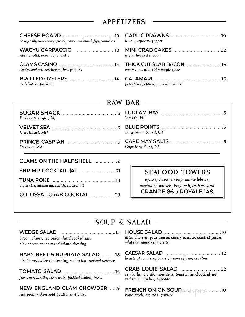Menu page 1