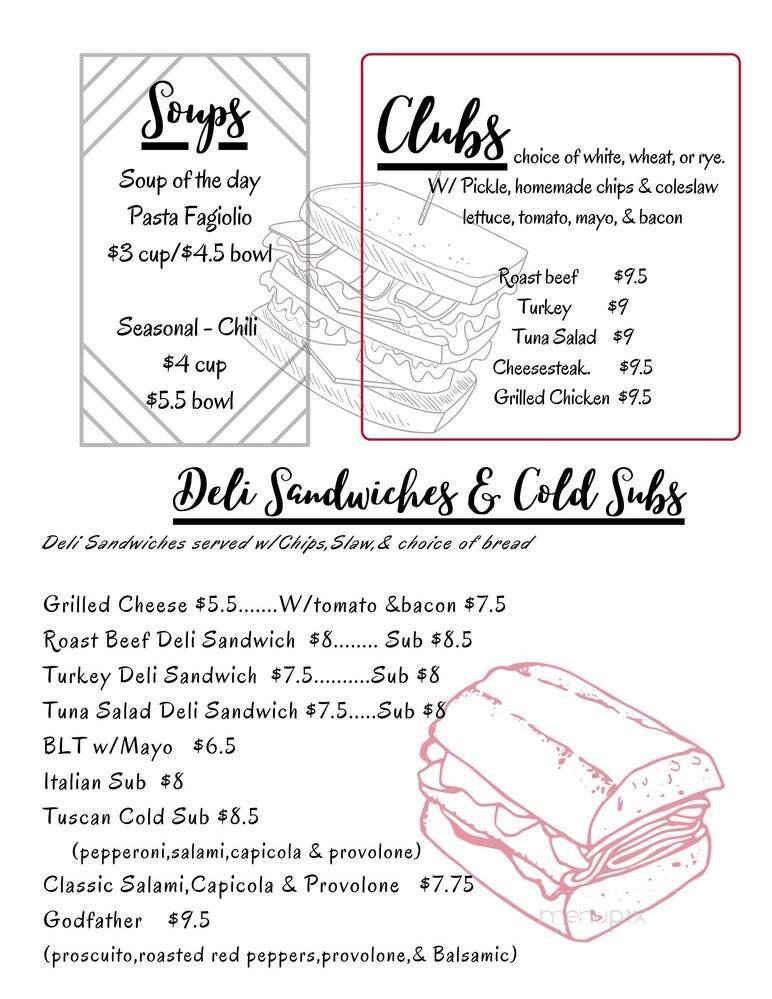 Menu page 1