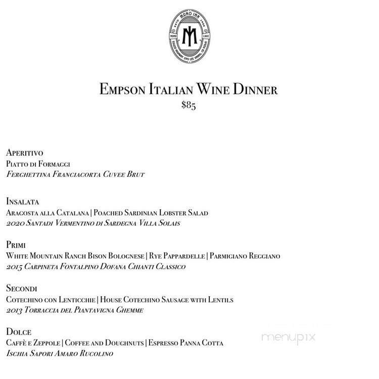 Menu page 2