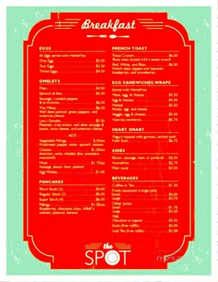 Menu page 2