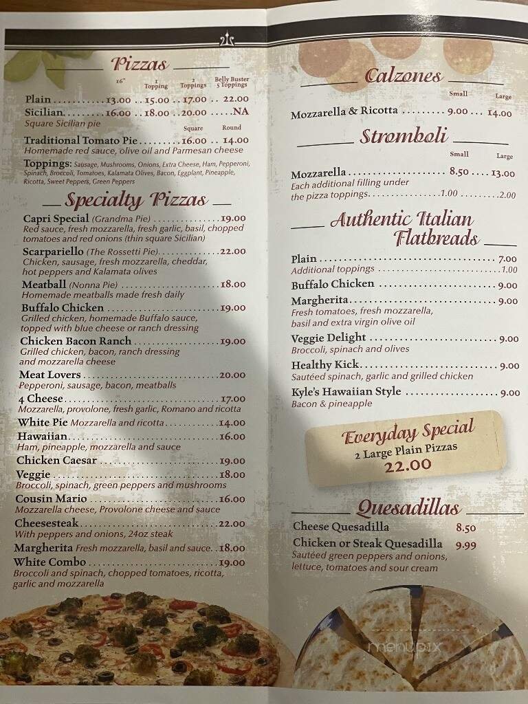 Menu page 2
