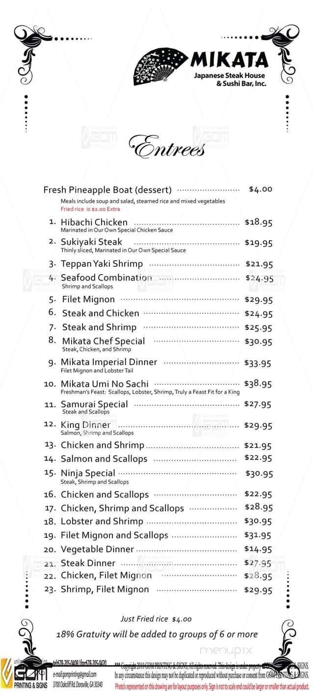 Menu page 2