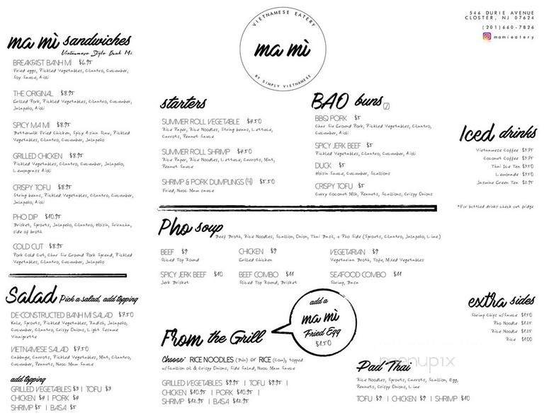 Menu page 1