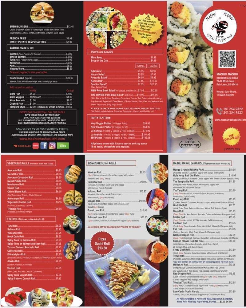 Menu page 1