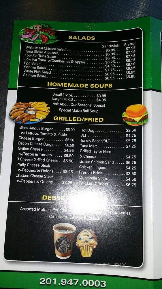 Menu page 1