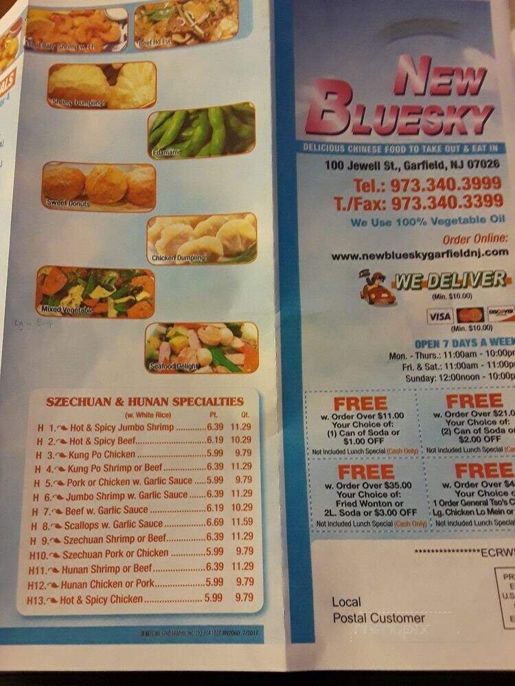 Menu page 1