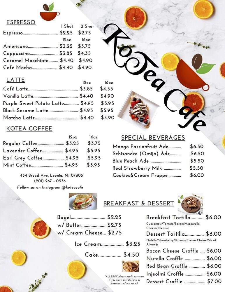 Menu page 2