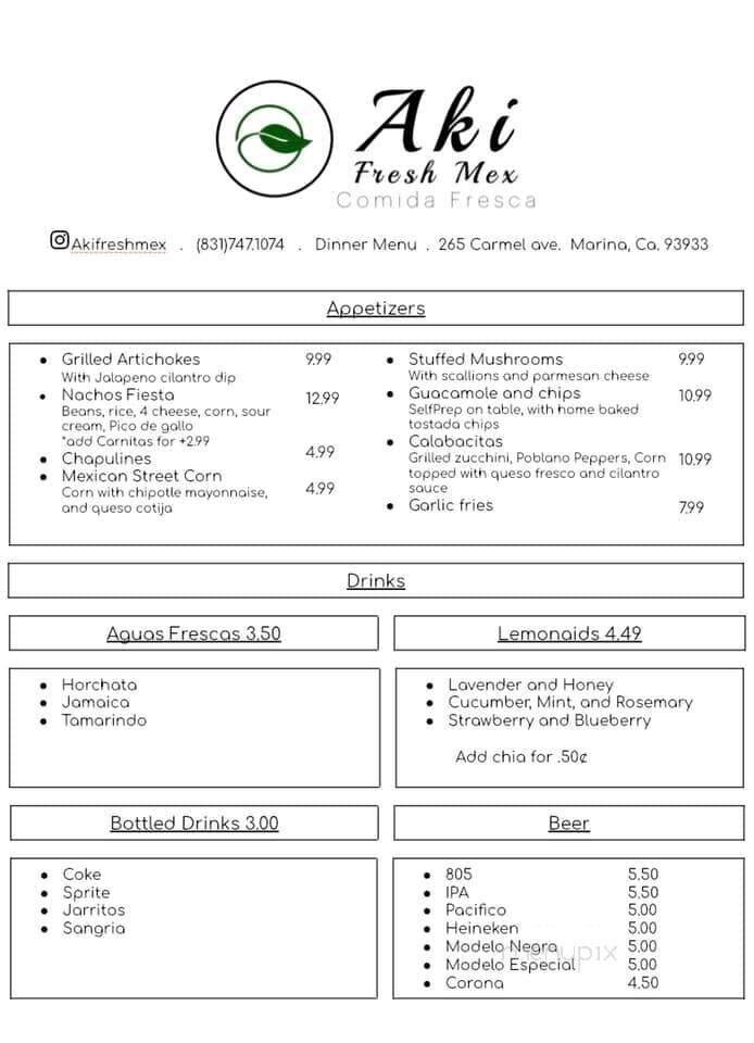 Menu page 3