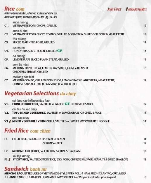 Menu page 1
