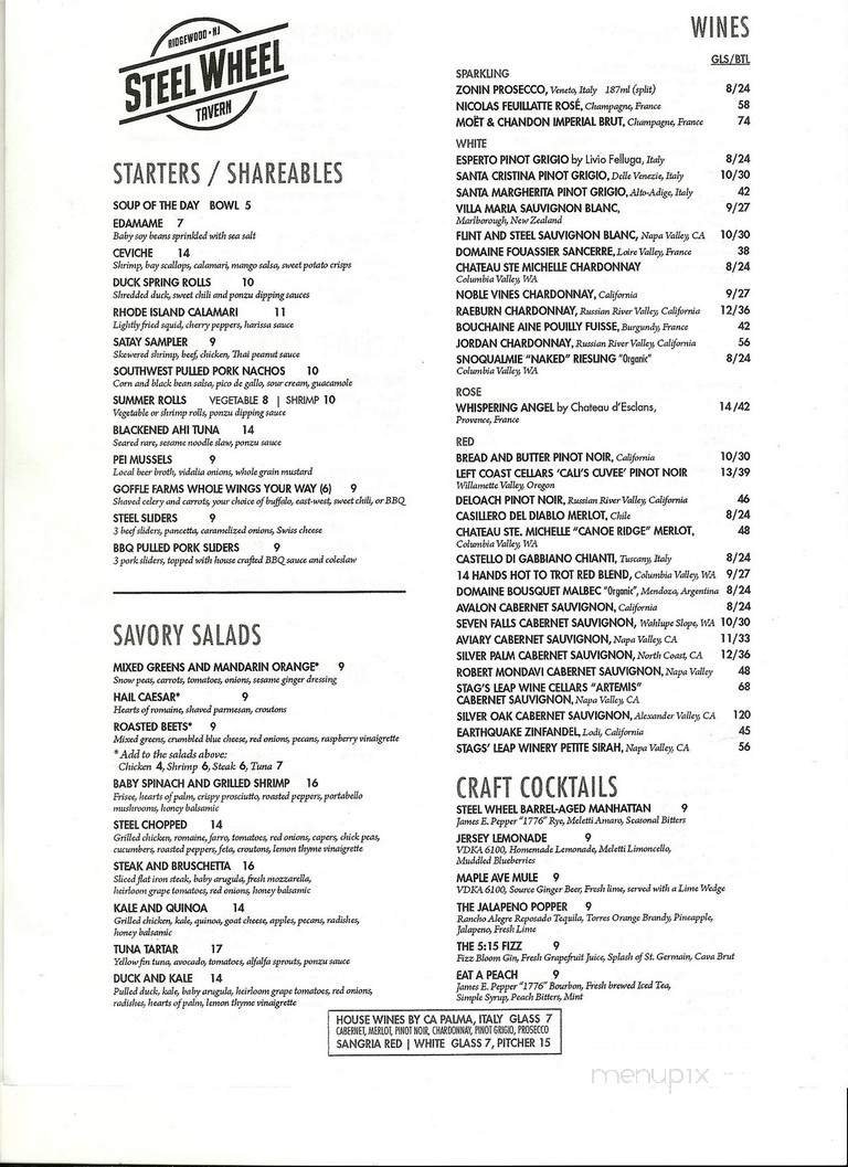 Menu page 1
