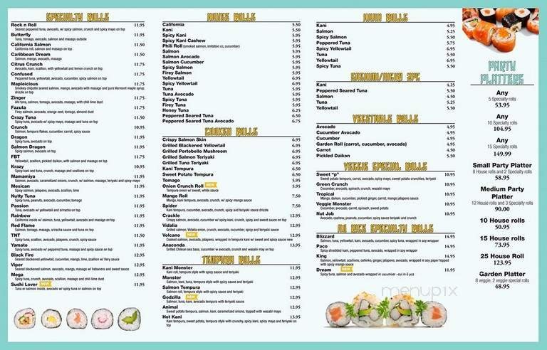 Menu page 2