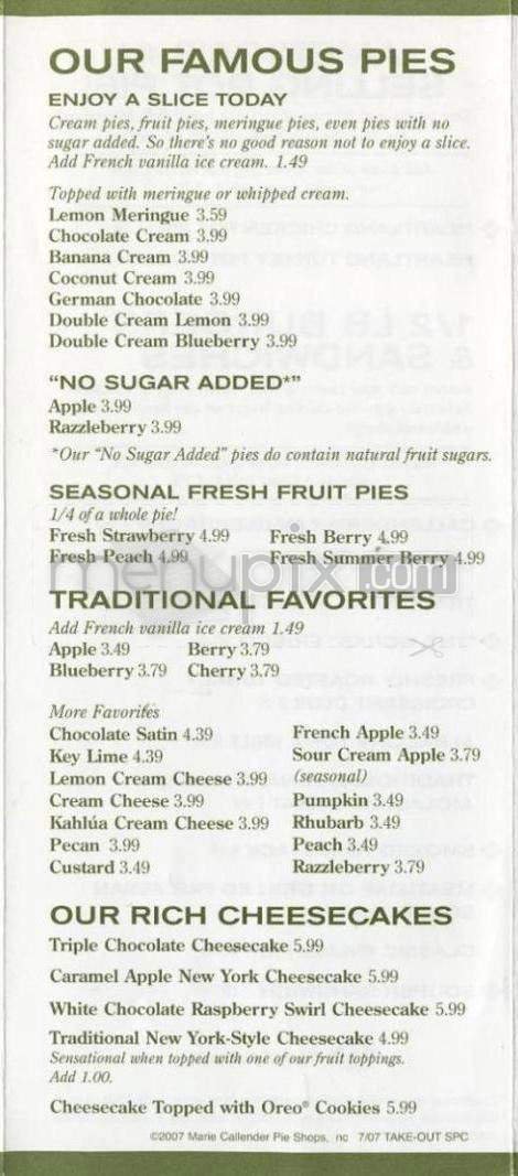 Menu page 6