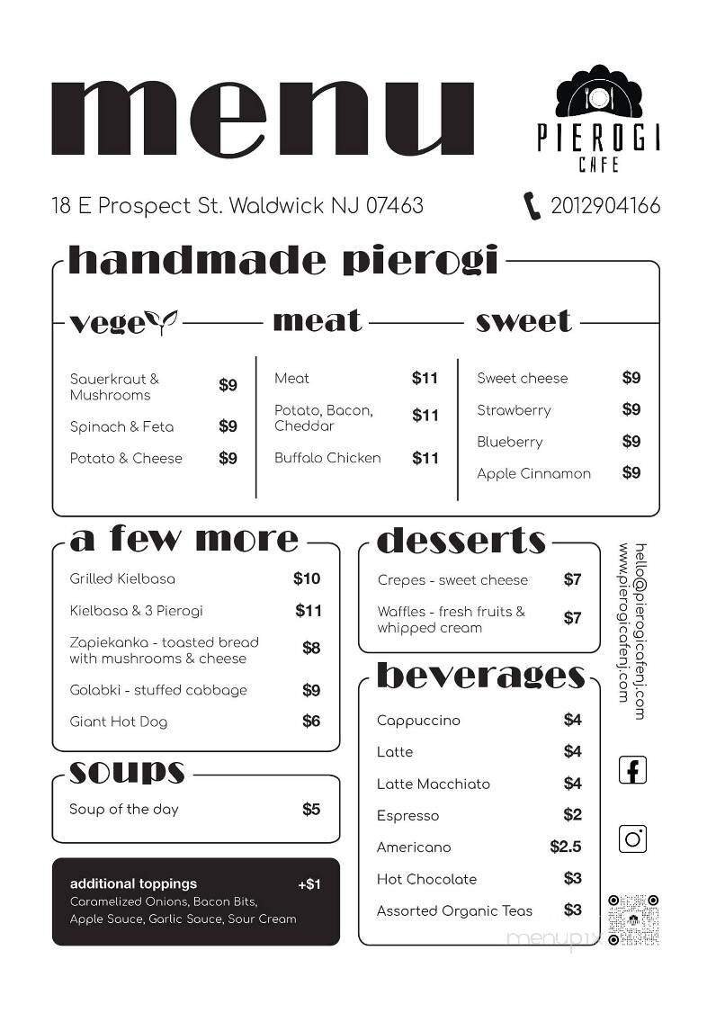 Menu page 1