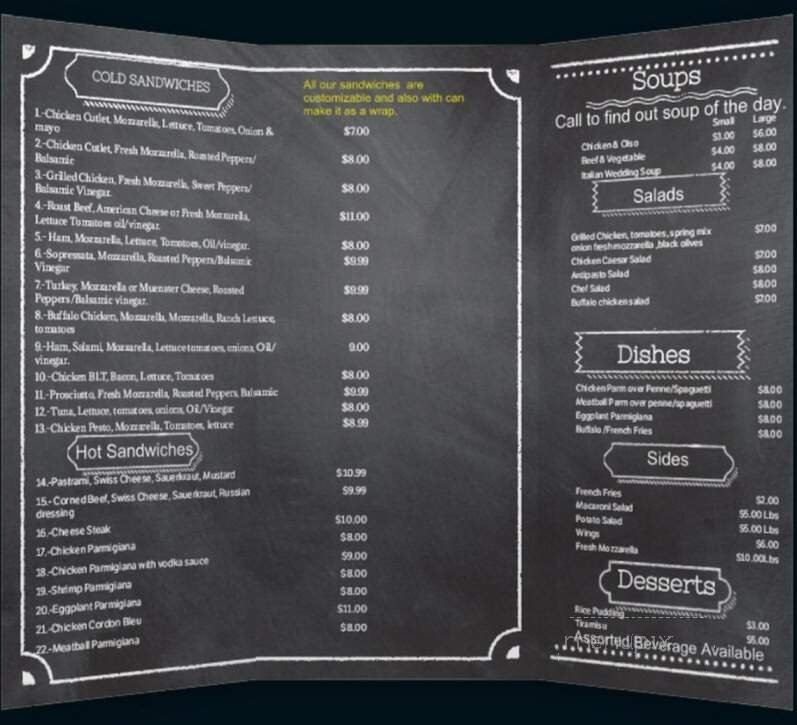 Menu page 2