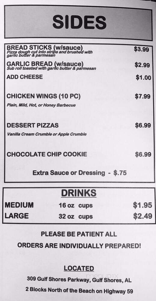 Menu page 2