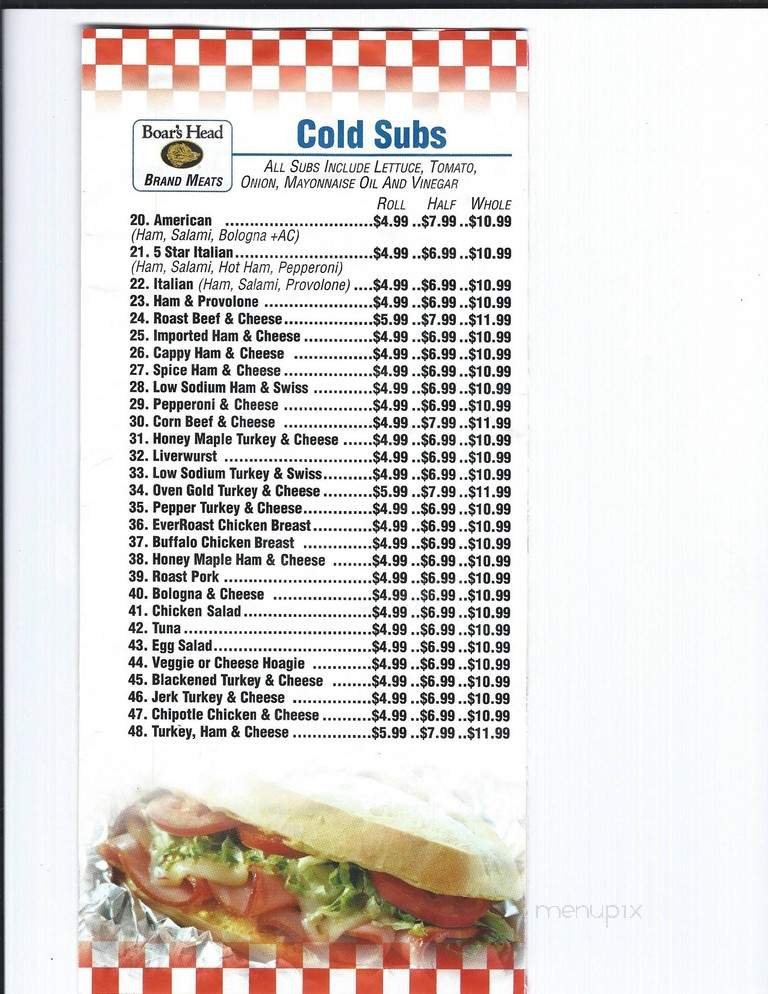 Menu page 2