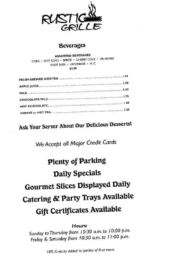 Menu page 2