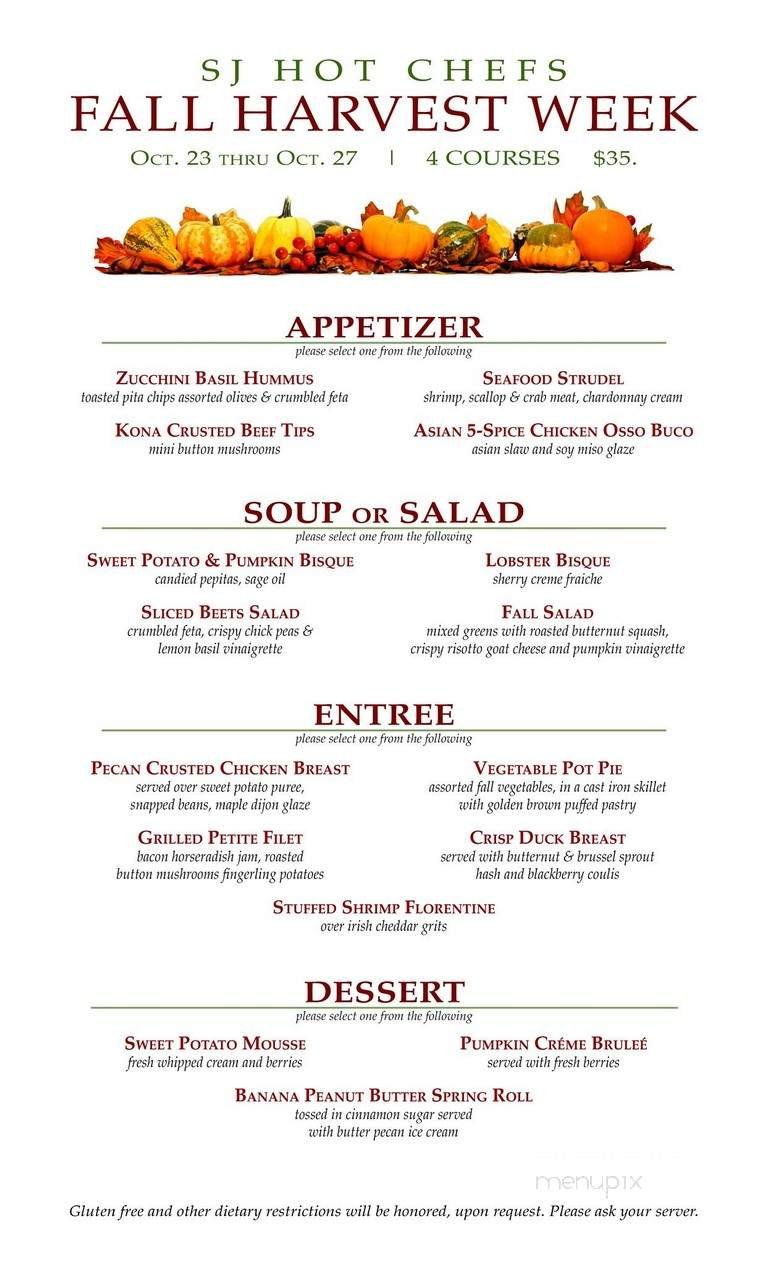 Menu page 1