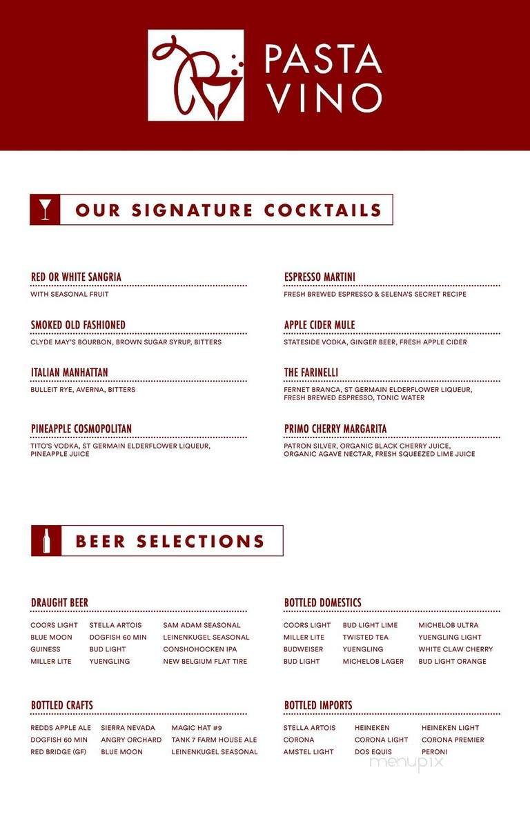 Menu page 1