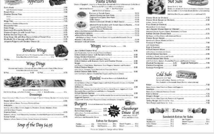 Menu page 2