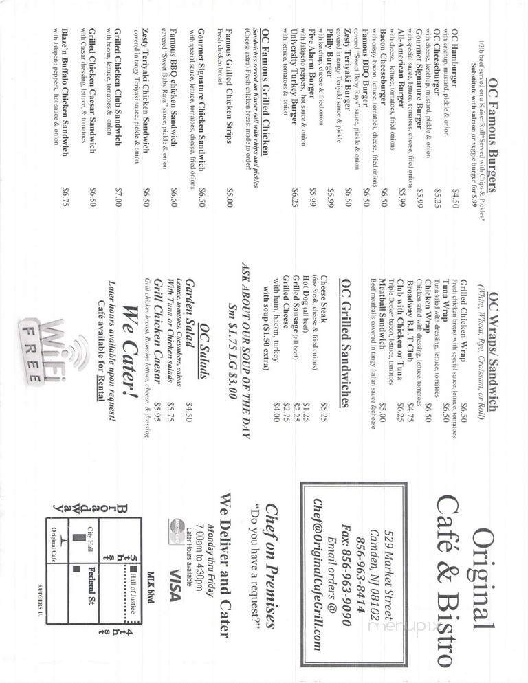 Menu page 1