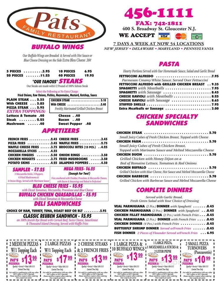 Menu page 1