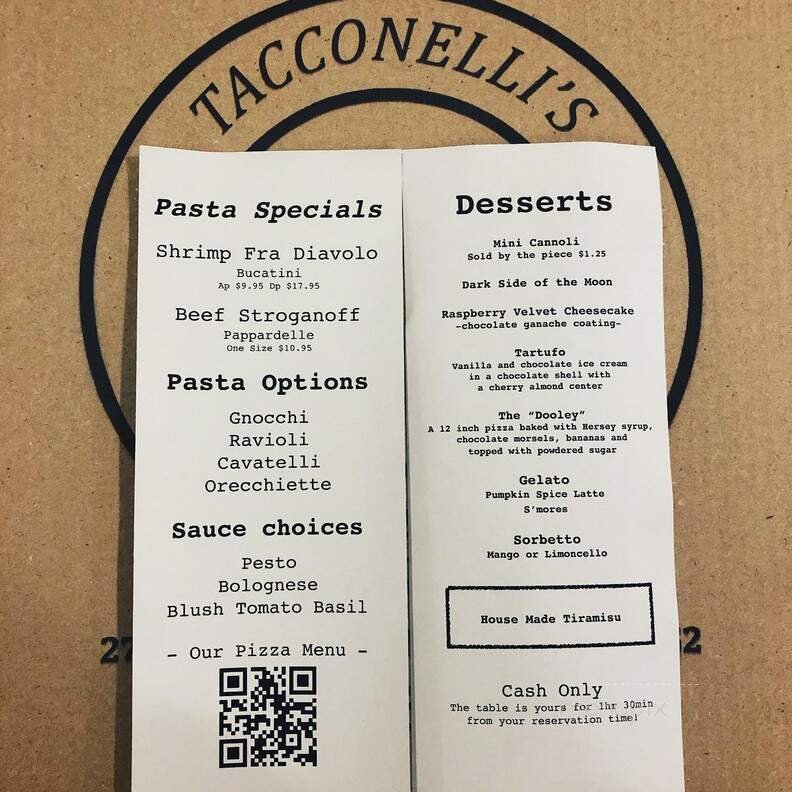 Menu page 1