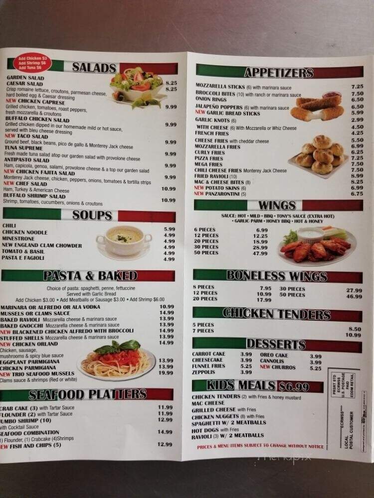 Menu page 1