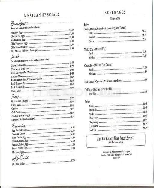 Menu page 3