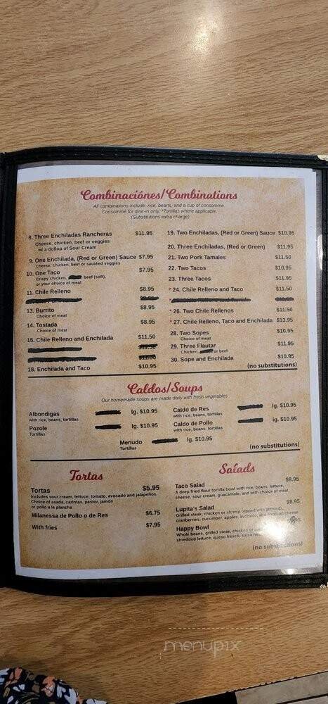 Menu page 3