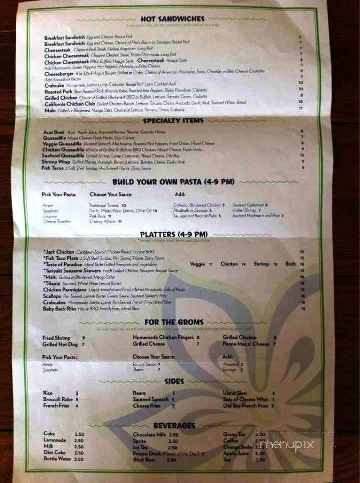 Menu page 2