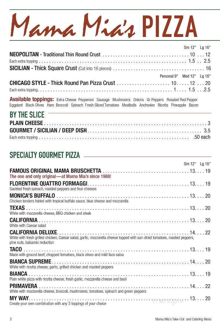 Menu page 2