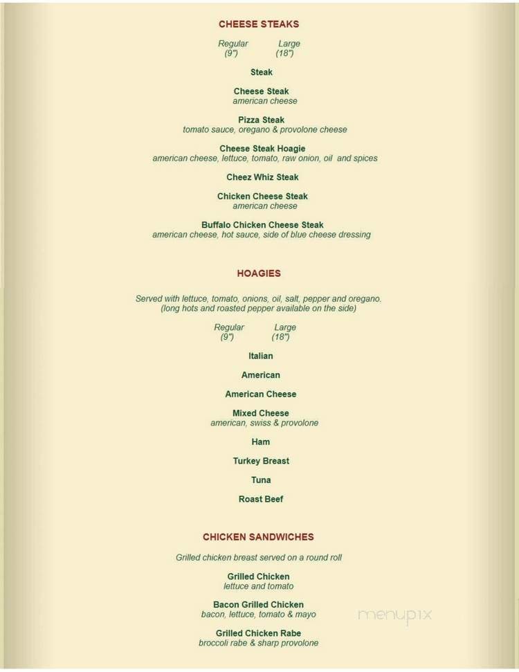 Menu page 2