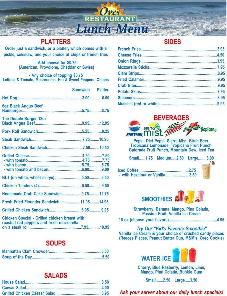 Menu page 2