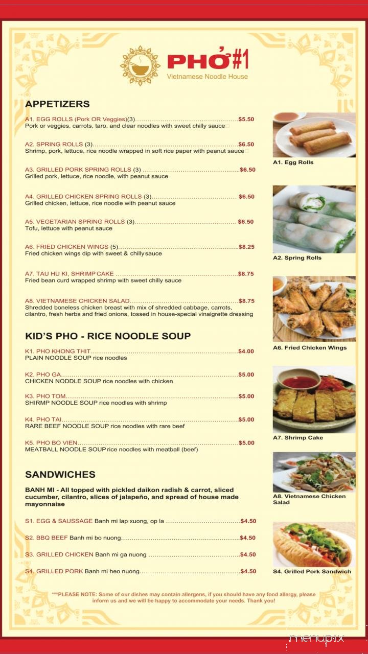 Menu page 1