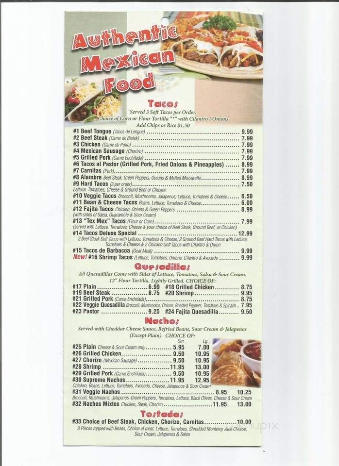 Menu page 2