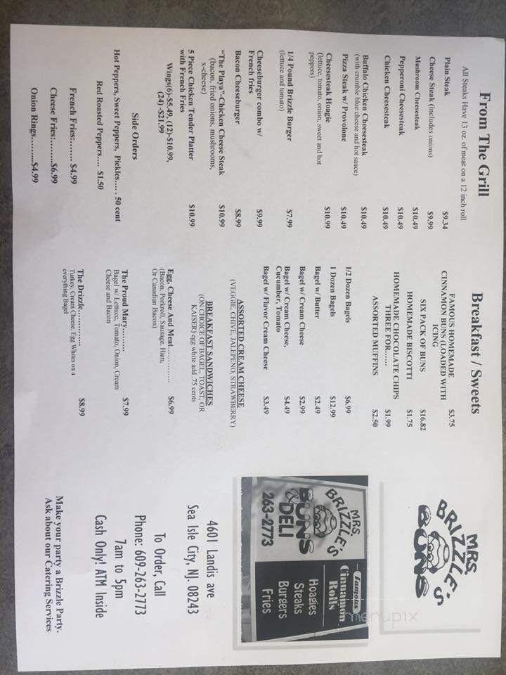 Menu page 1