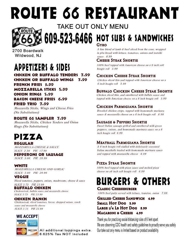 Menu page 1