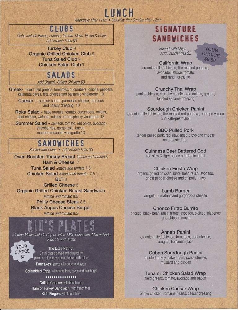 Menu page 2