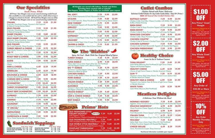 Menu page 2