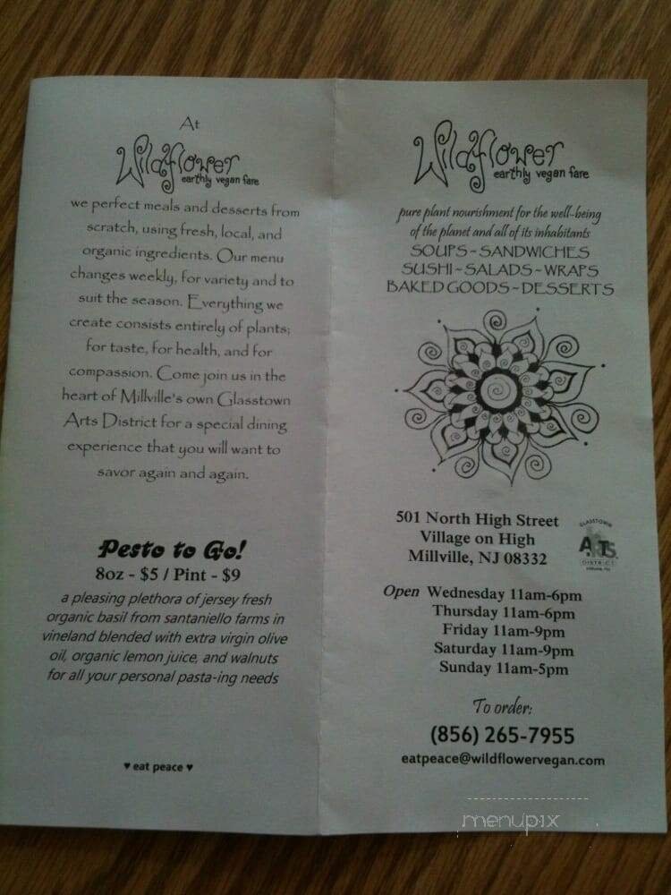 Menu page 1