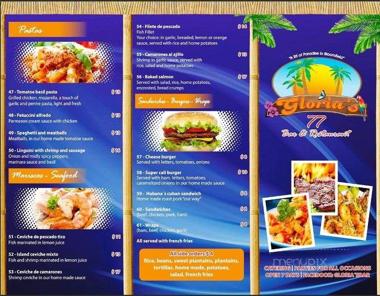 Menu page 2