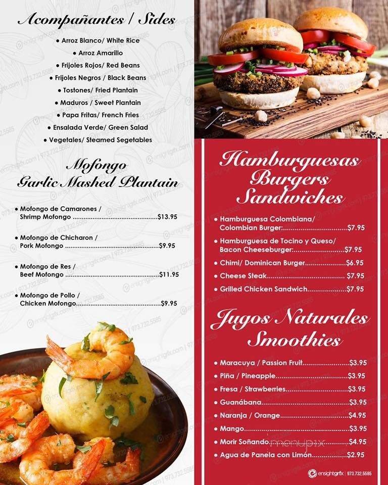 Menu page 1