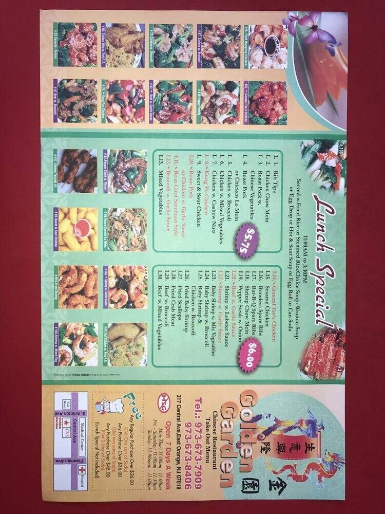Menu page 1