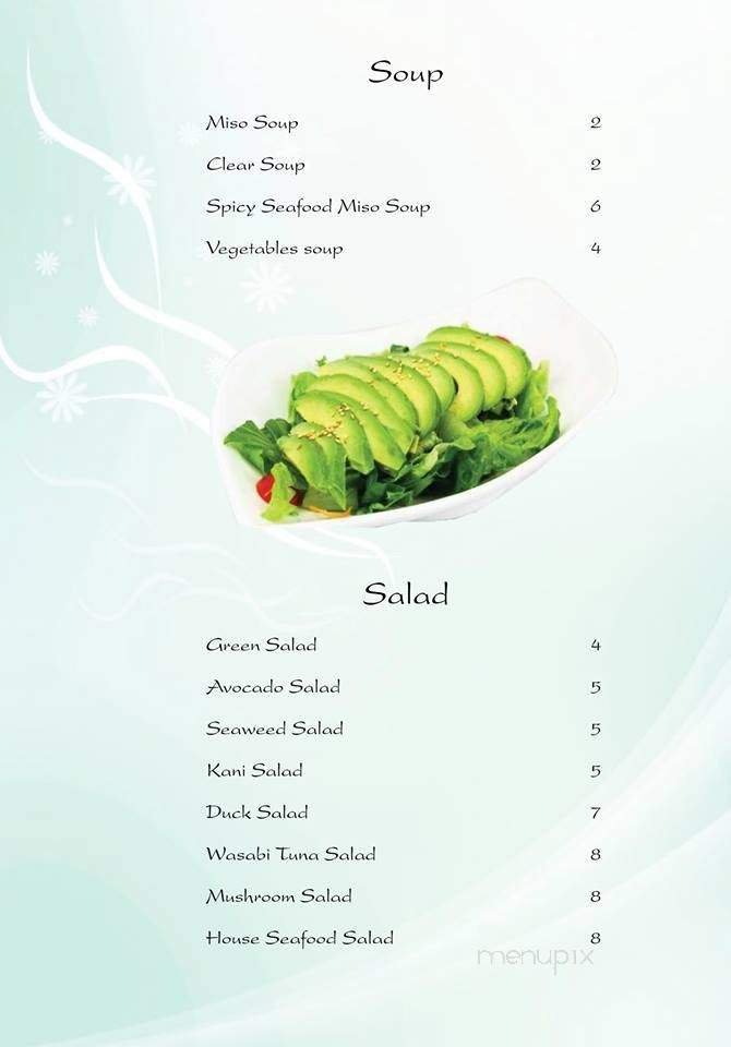Menu page 1