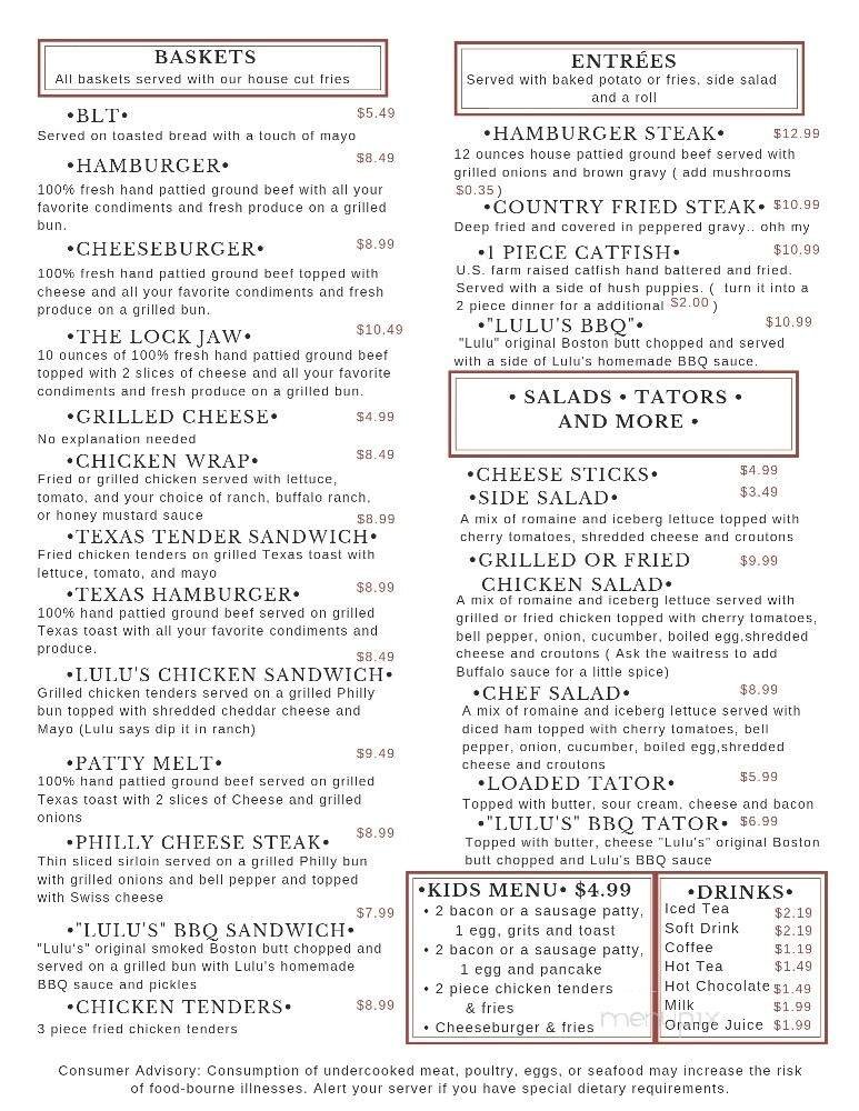 Menu page 2